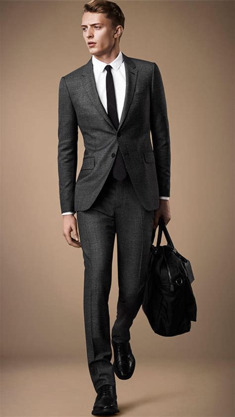 burberry light grey suit|burberry suits men.